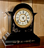 Ansonia Essex Iron Mantel Clock, circa 1906