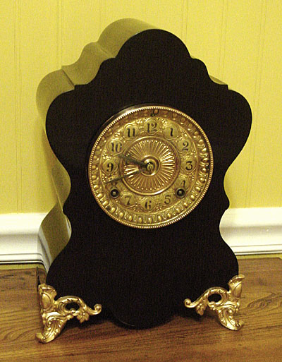 Ansonia black mantel clock