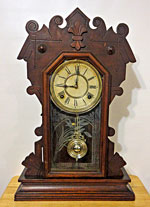 Waterbury Corning Walnut Parlor Clock c 1890