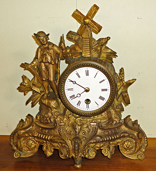 French figural clock
