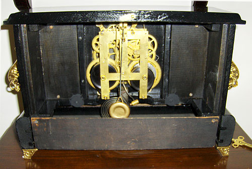 Wm. L. Gilbert 2207 Black Mantel Clock