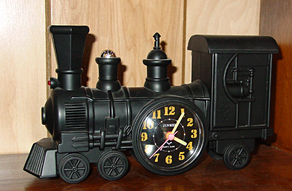 Jinmei quartz locomotive alarm clock, 1991