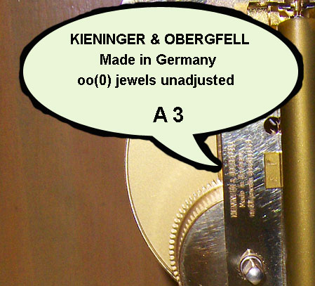Kieninger & Obergfell <i>Kundo</i> anniversary clock