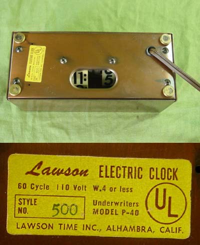 Lawson Electric Clock