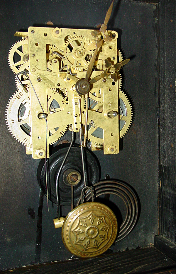 New Haven Los Santos Mission Oak Clock circa 1904