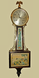 E. Ingraham Treasure banjo clock