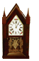 30-hour American steeple clock - mid 19th century